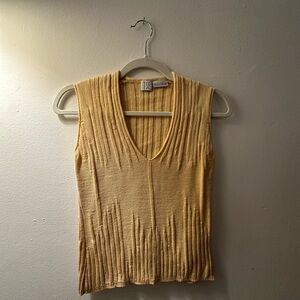 TSE Buttercream Yellow Knit Top